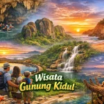Wisata di Gunung Kidul: Panduan Lengkap Destinasi, Pantai, Goa, dan Alam Terindah 8 Wisata di Gunung Kidul dengan panorama pantai dan perbukitan karst