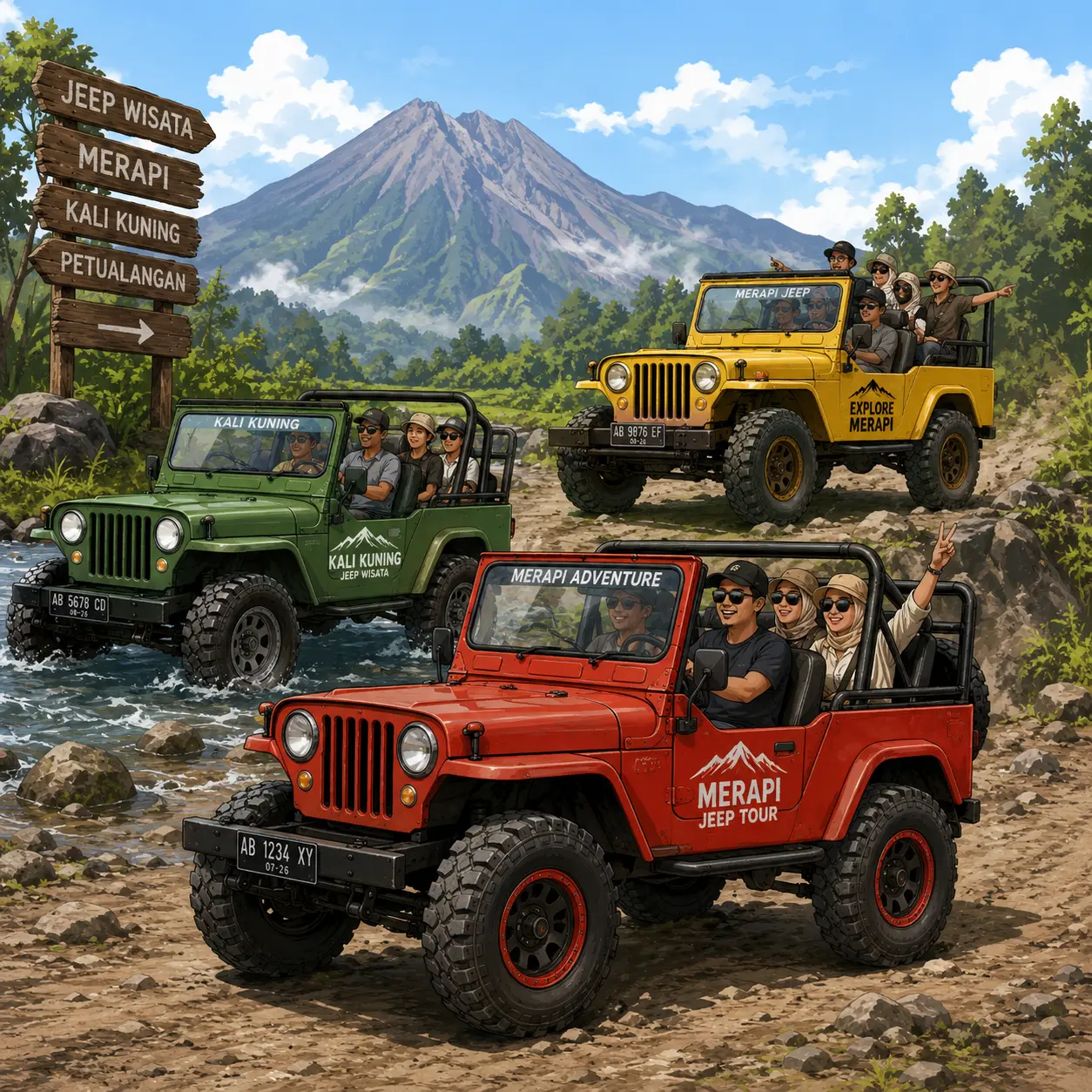 Jeep Area kaliurang